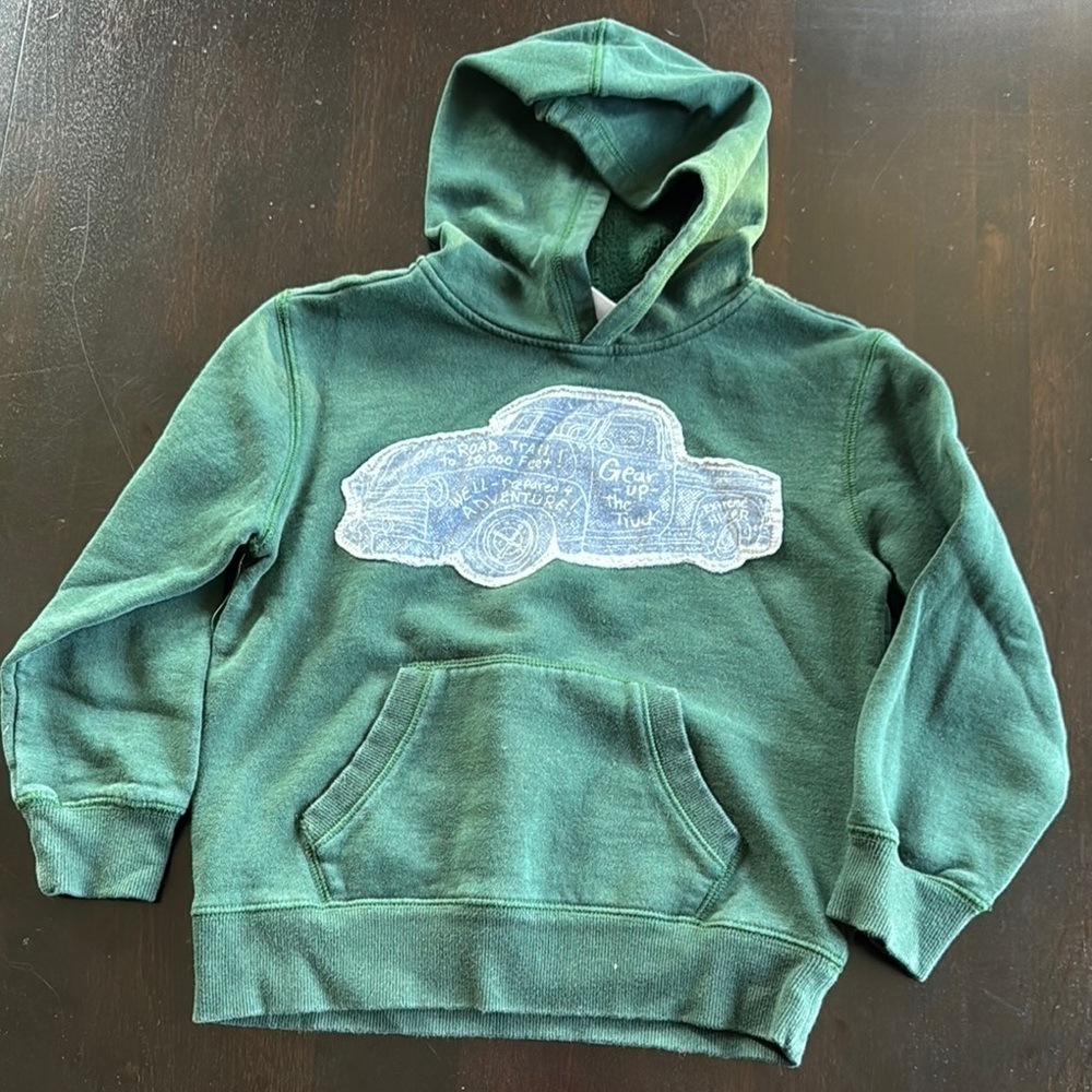 Gymboree Green Sweatshirt with Car Design